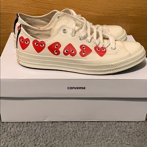 Comme does garçon CDG Low Top ‘Multi Heart’ size 9